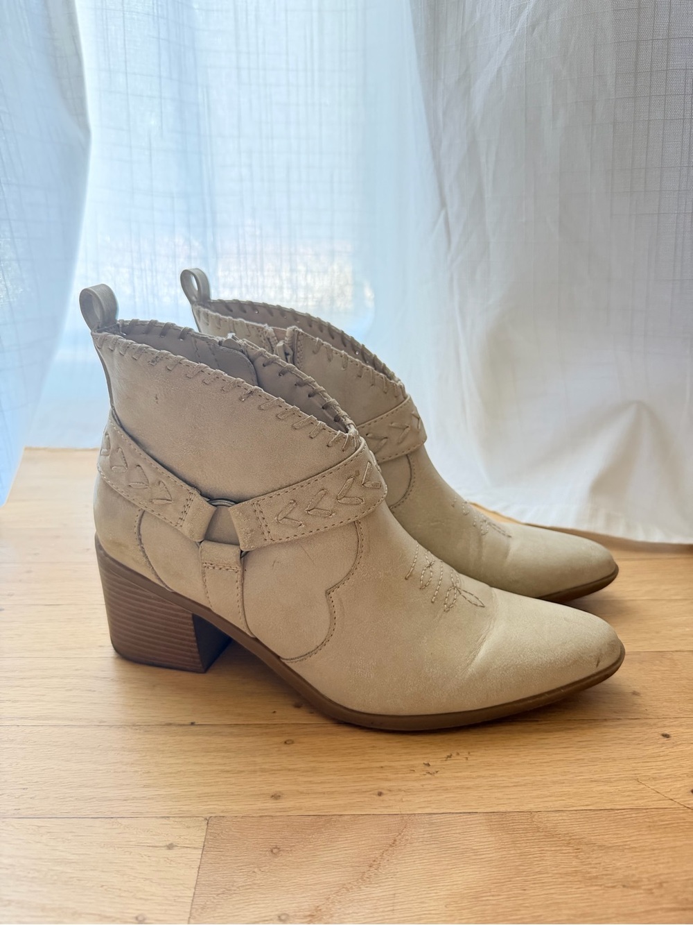 Frye & Co Palma Western Heeled Boot Size 8.5 Rodeo Cowgirl Texas Country Neutral